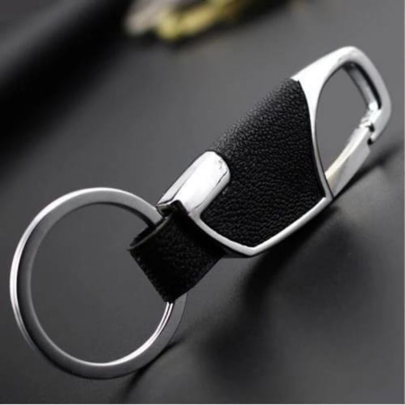 Gantungan Kunci Mobil Motor Kulit  Premium Carabiner Pinggang