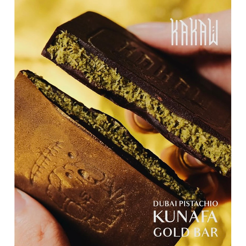 

Kakaw Dubai Pistachio Kunafa Gold Bar