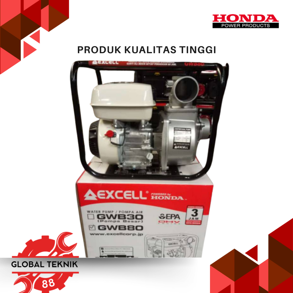 Wp30 pompa air alkon waterpump 3in honda excel 3inch