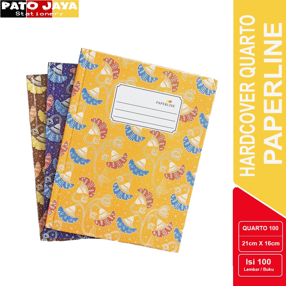 

BUKU TULIS HARDCOVER PAPERLINE QUARTO ISI 100 / BUKU KUARTO ISI 100 LEMBAR / BUKU QUARTO ISI 100