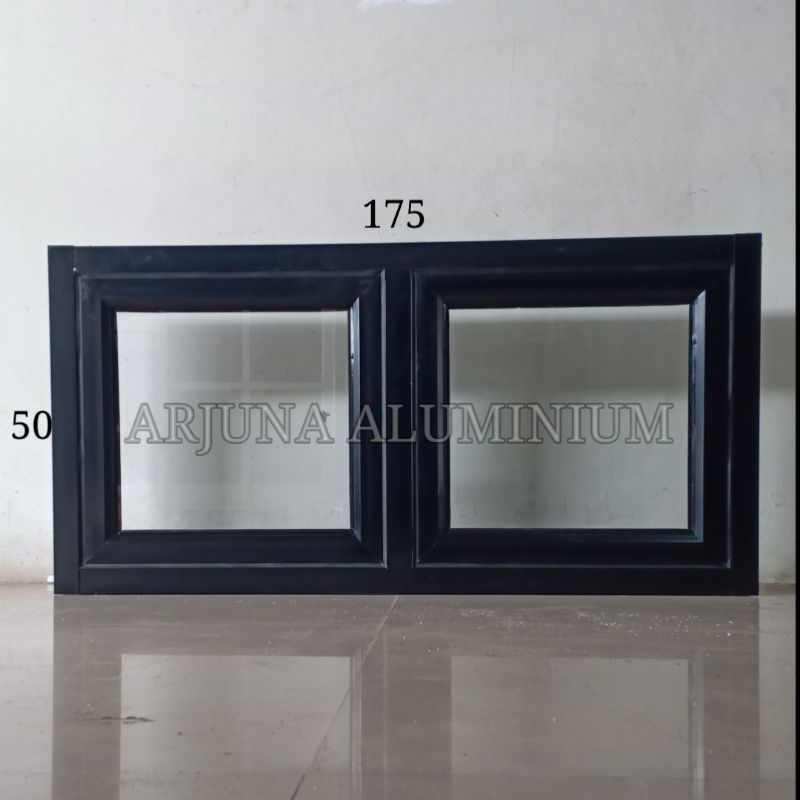 Jendela Aluminium Gandeng 175x50