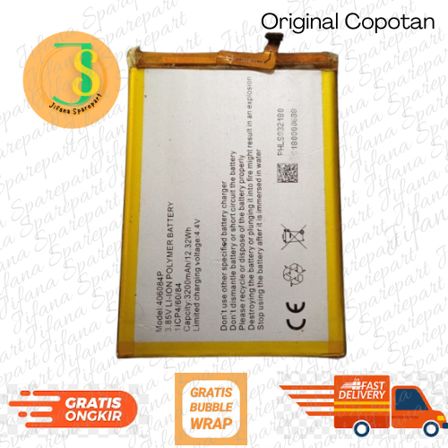 Baterai Nubia N2 Lite 406084P 3200 mAh Original Copotan