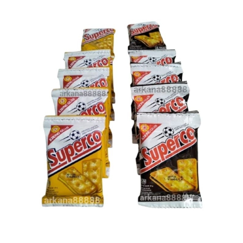 

biskuit superco Khong Guan superco lemon isi 10pak