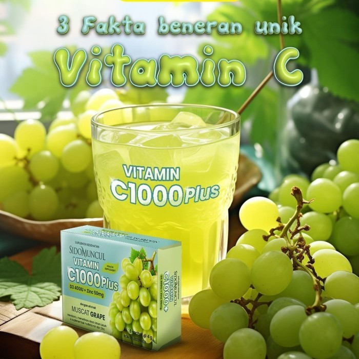 

Sidomuncul Vitamin C 1000 Rasa Anggur Muscat
