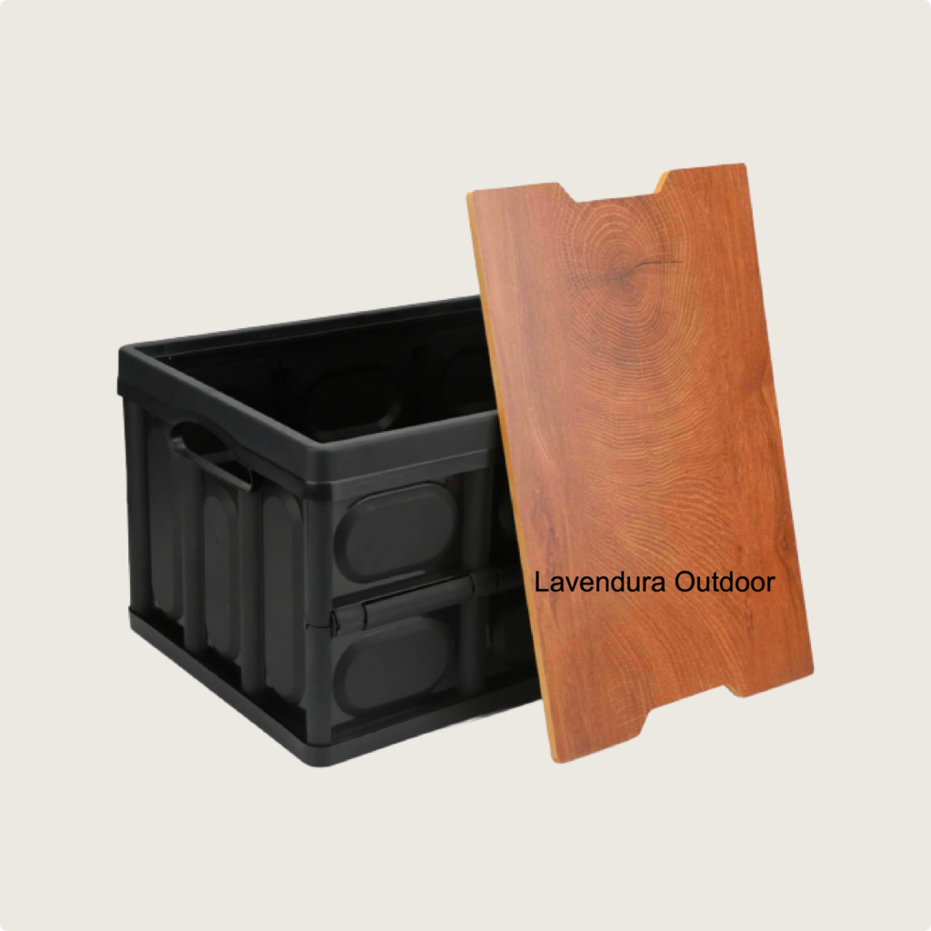 Kotak Penyimpanan Lipat Bagasi Mobil Foldable Storage Box 30L Black Box Penyimpanan Serbaguna Box LI