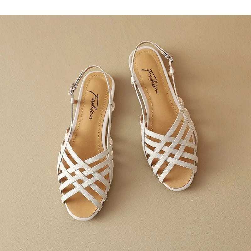 Hot Aurora - Sandrina Flats Sepatu Wanita Model Balet Anyam Flat Shoes Anggun