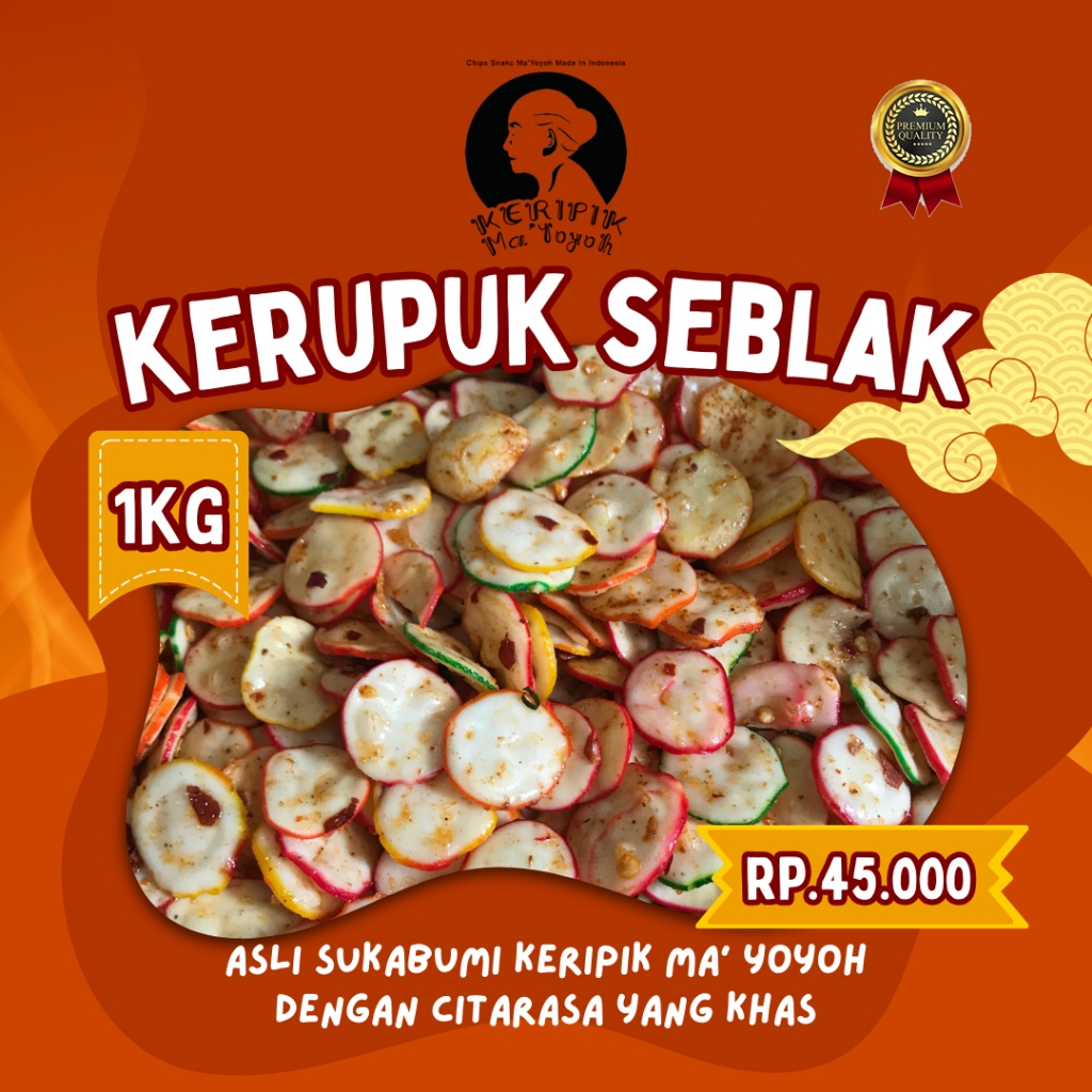 

Ma Yoyoh Kerupuk Seblak Bantat Pedas Khas Asli Sukabumi 1Kg, 500g, 250g Cemilan Enak Untuk Santai