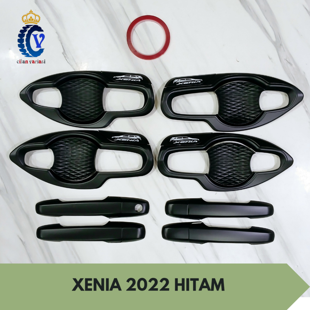Cover Handle Outer Pintu Mobil Xenia 2022 Hitam Nonkey
