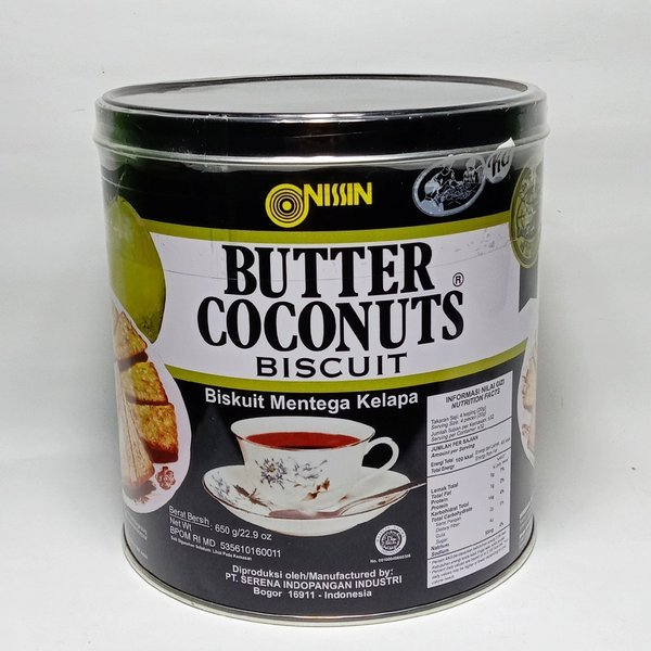 

NISSIN Biscuit Butter Coconuts Kemasan Kaleng 650 gr