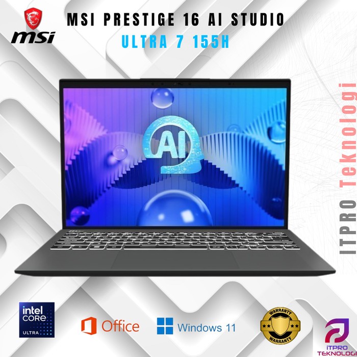 MSI PRESTIGE 16 AI STUDIO ULTRA 7 155H RTX3050 6GB/ 16GB 1TB