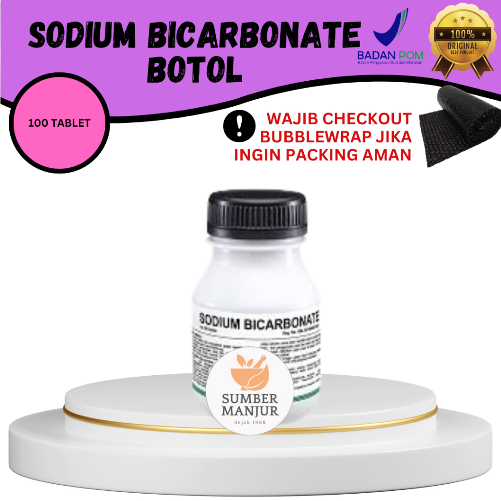 

SODIUM BICARBONATE 500MG IFI ATAU BALATIF/BOTOL/100 TABLET