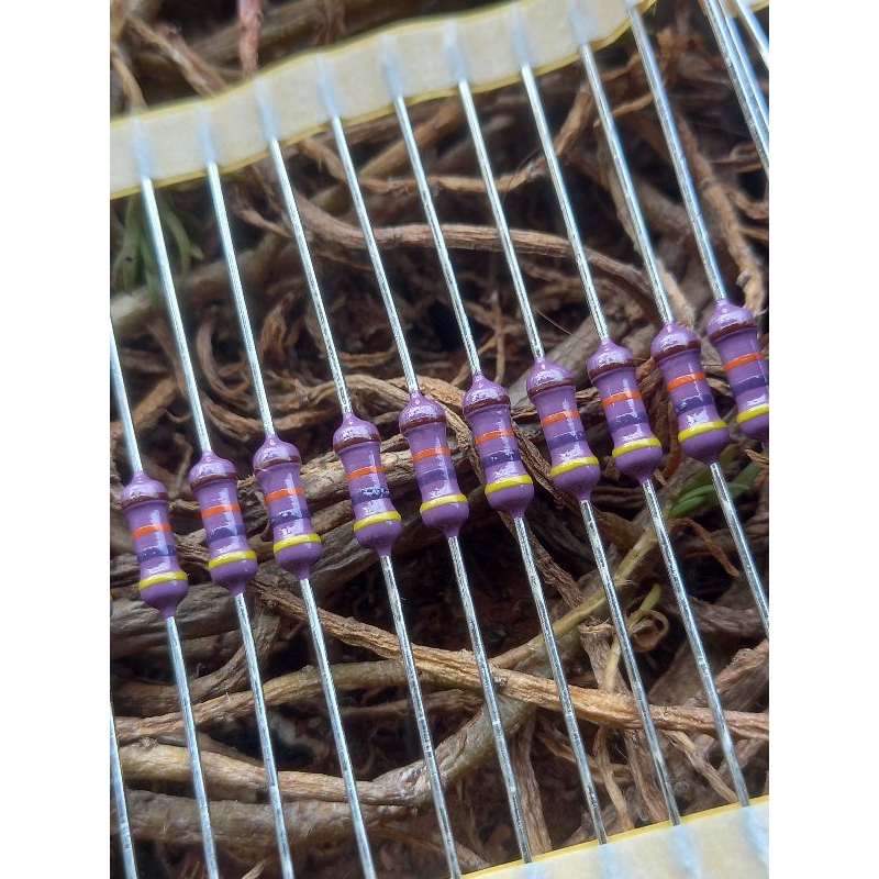 resistor 47k unggu 1/2wat zero harga untuk 50pc