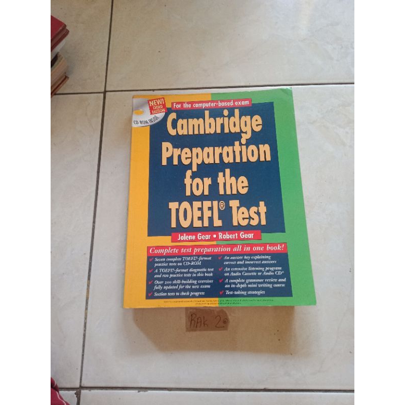 Buku Cambridge preparation for the TOEFL test