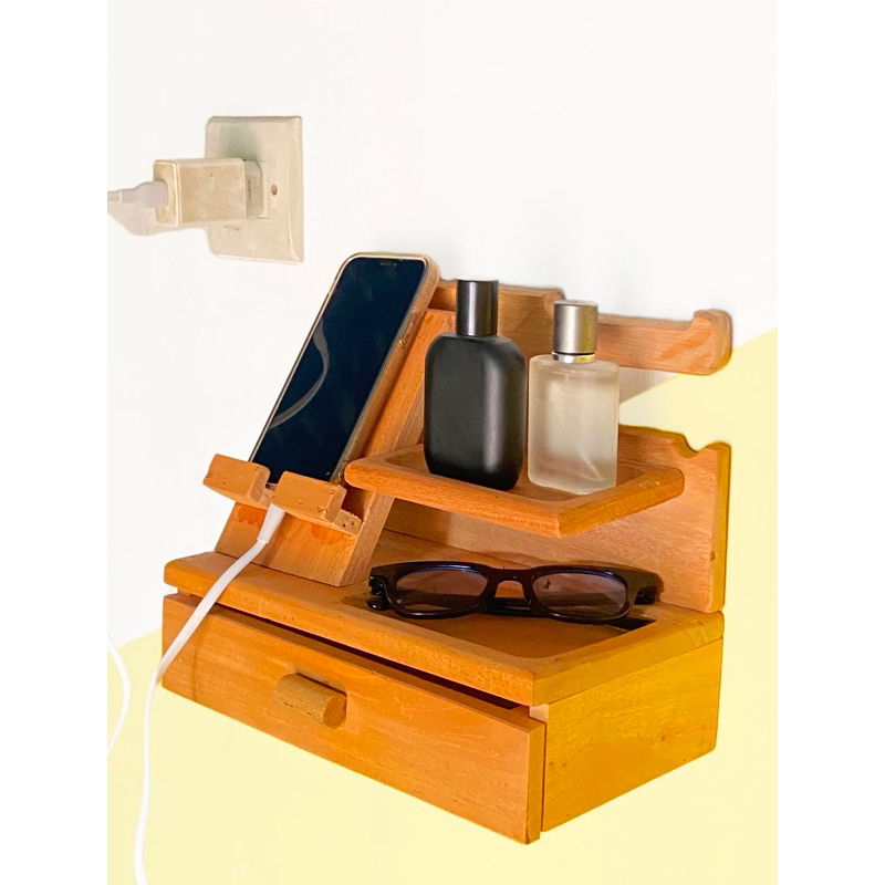 rak handphone / rak tempat hp / rak kayu estetik