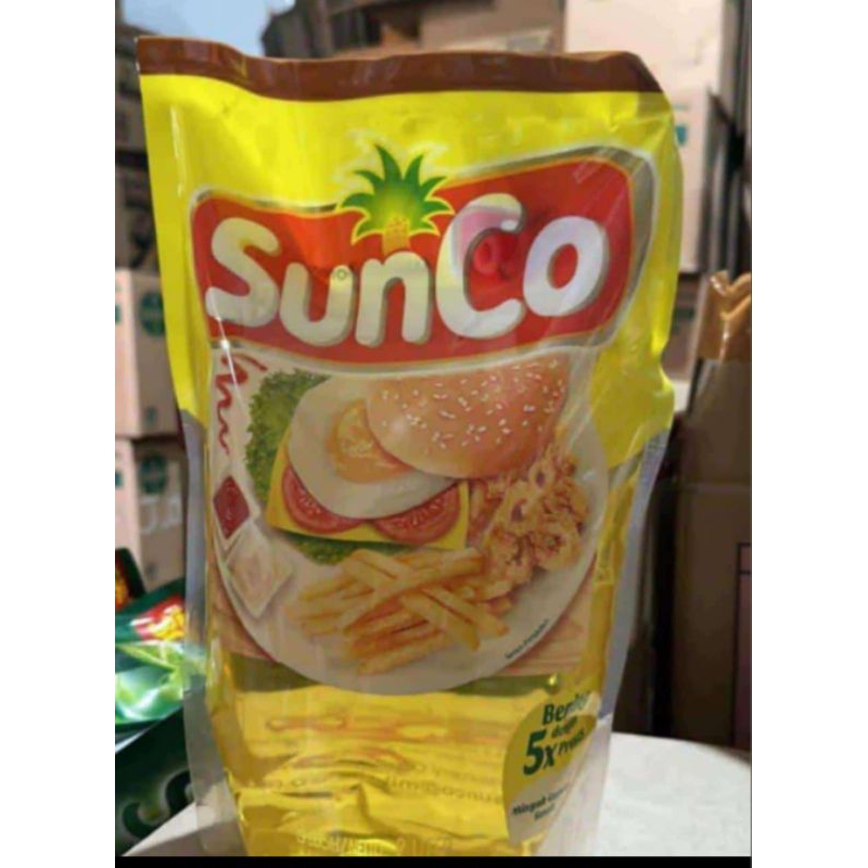 

sunco 2 liter minyak goreng bening
