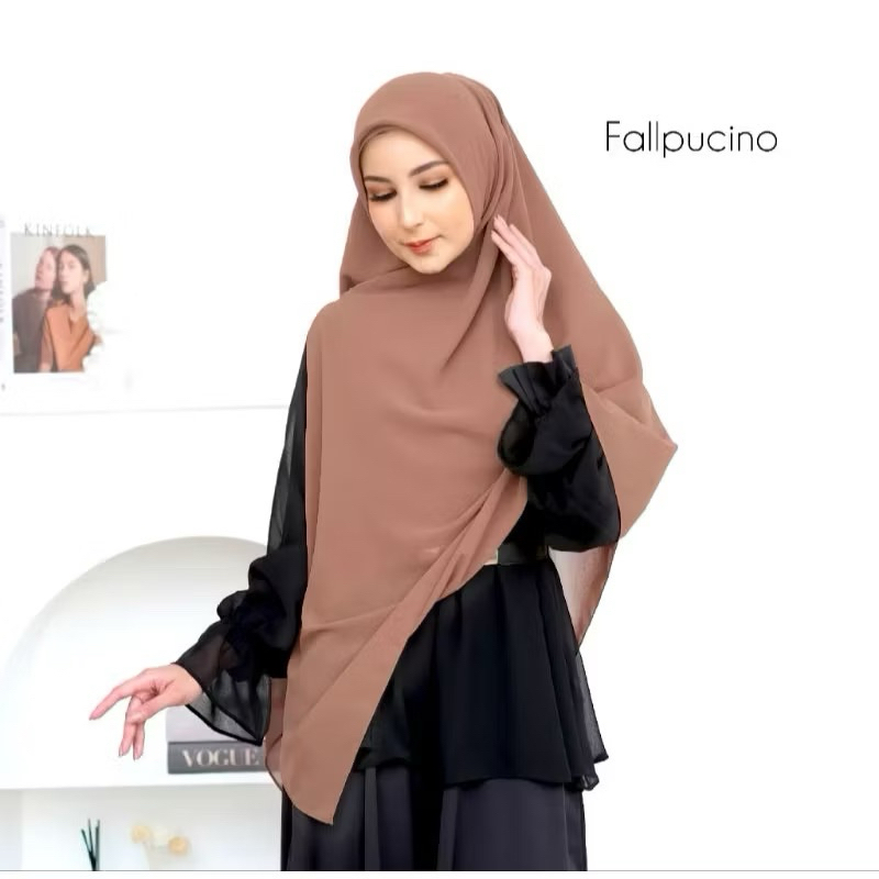 HIJAB SEGIEMPAT INSTANT ZIPPER BAHAN CERUTTY BABYDOLL PREMIUM // KHIMAR SEGIEMPAT SYAR’I INSTANT ZIP