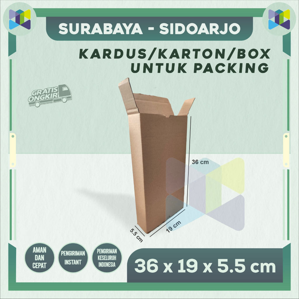 

Kardus Packing 36x19x5.5 / Box Packing / Carton Packing Die Cut