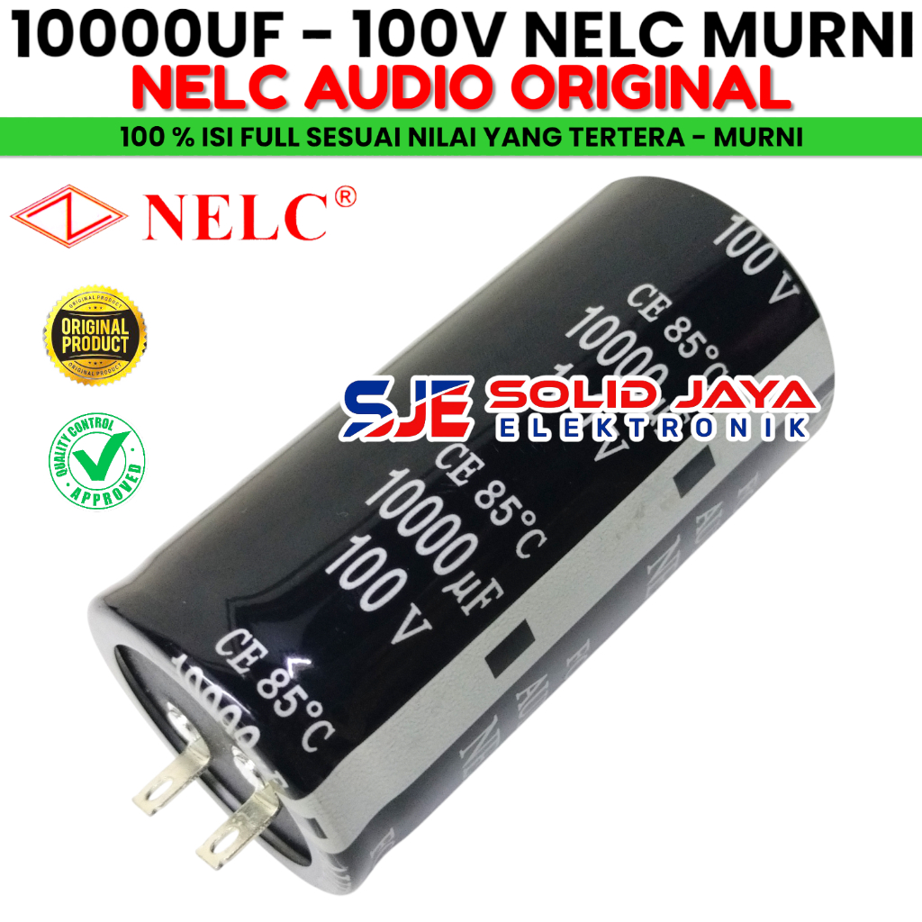 CAPASITOR ELKO 10000 UF 100 V NELC RNI ASLI ELCO NELC 10000UF 100V ELKO CAPASITOR KAPASITOR 10000UF