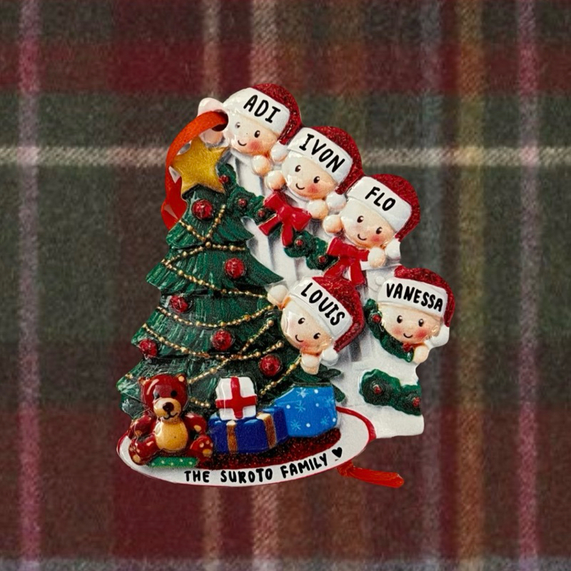 CHRISTMAS TREE Personalized / Custom Christmas Ornament Christmas Hampers Natal - Christmas Tree