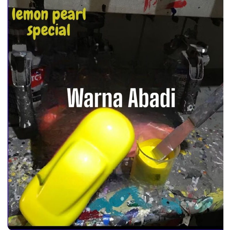 CAT KUNING LEMON pearl PU/ CAT KUNING METALIK TERANG metalik 200ml