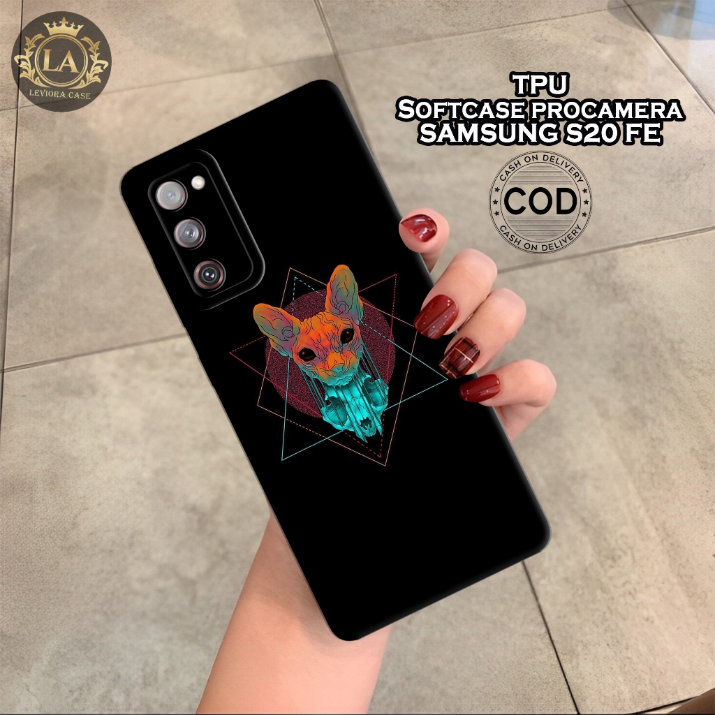 Case Samsung S20 FE Terbaru - Leviora Case - Fashion Case  Hitam - Softcase Samsung S20 FE - Case Pr
