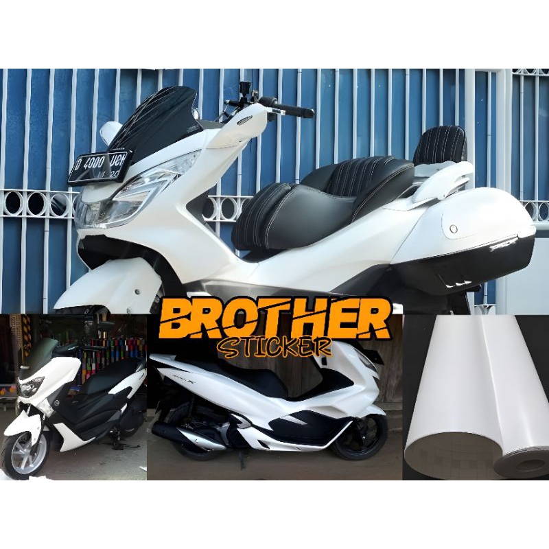 stiker skotlet putih doff sticker scotlite white dop skotlet motor keren