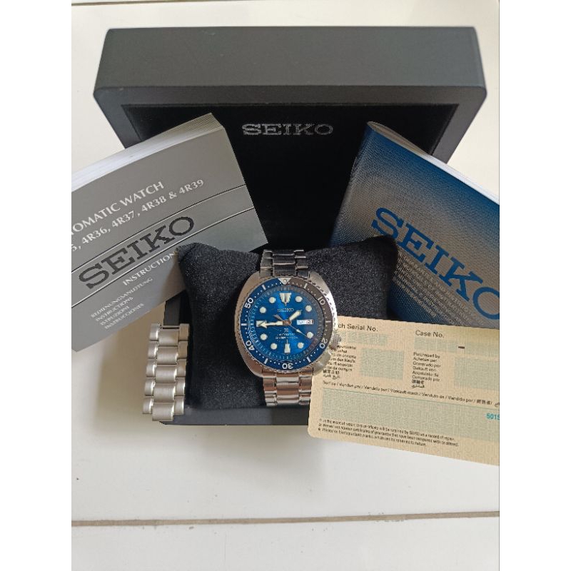 Seiko turtle SRPD21K1 save the Ocean original bekas fullset full link bagus normal semua siap pakai