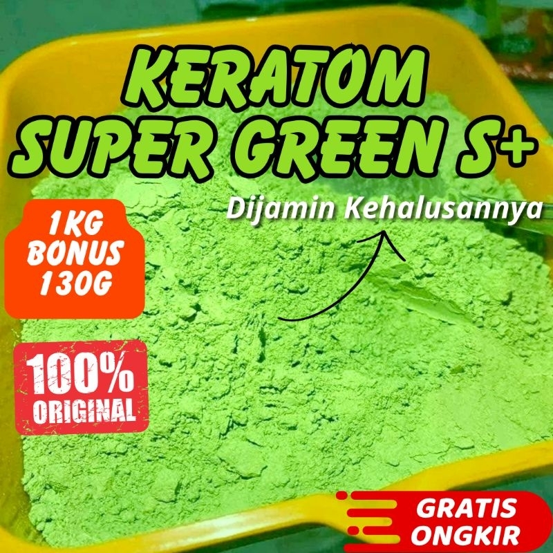 

Bubuk daun purli supergren original S+nano 1kg Bonus 130g