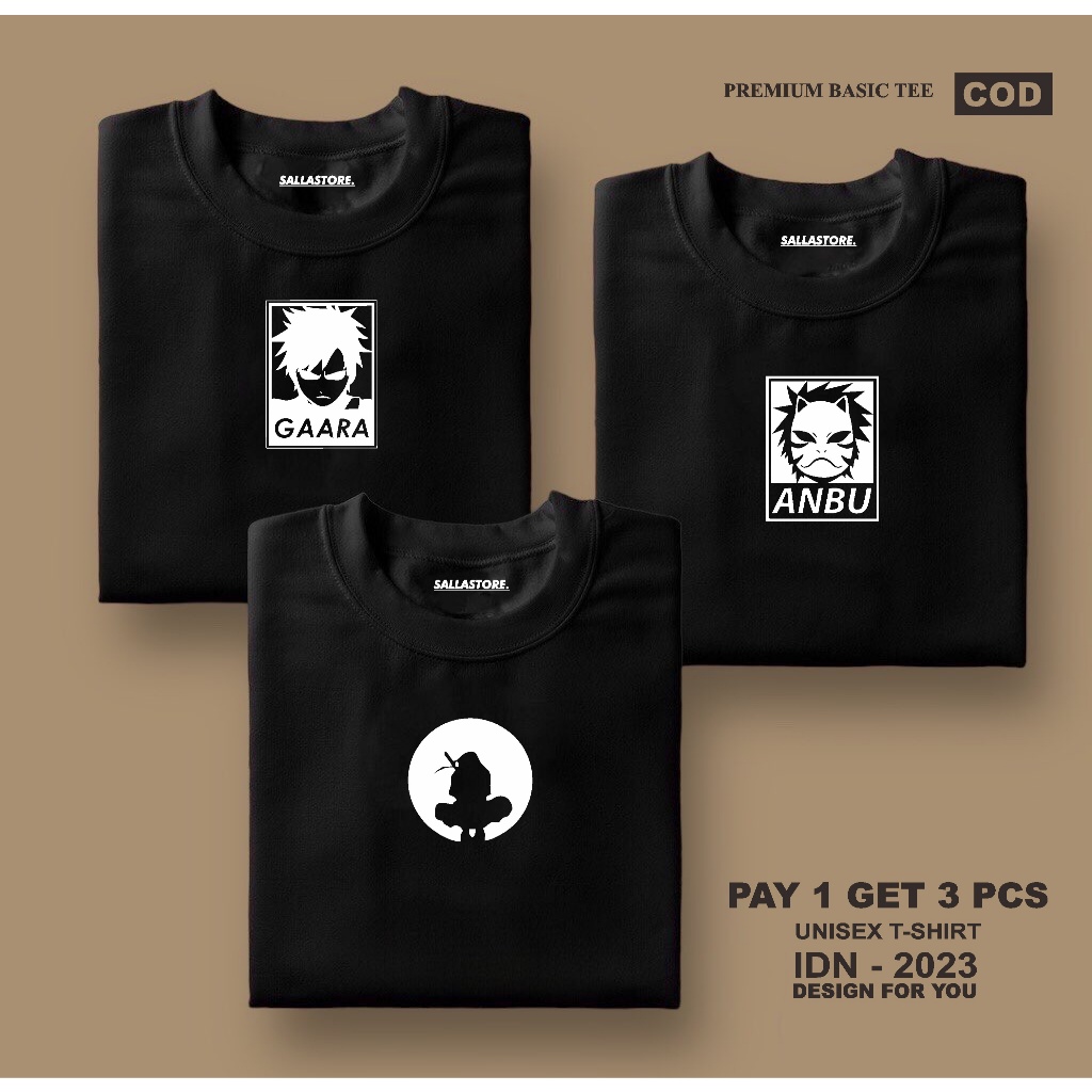 PAY 1 GET 3 PCS(PROMO COD)Nagata official shop-Kaos Distro Pria-Kaos Distro Terbaru Anbu Premium Qua