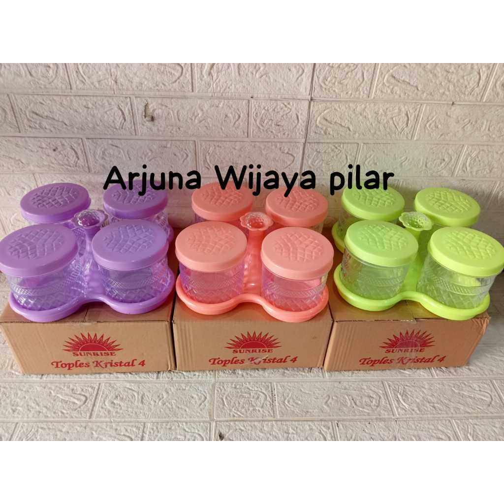 Toples Kristal 4 sunrise Toples Kue Kering Murah toples lebaran