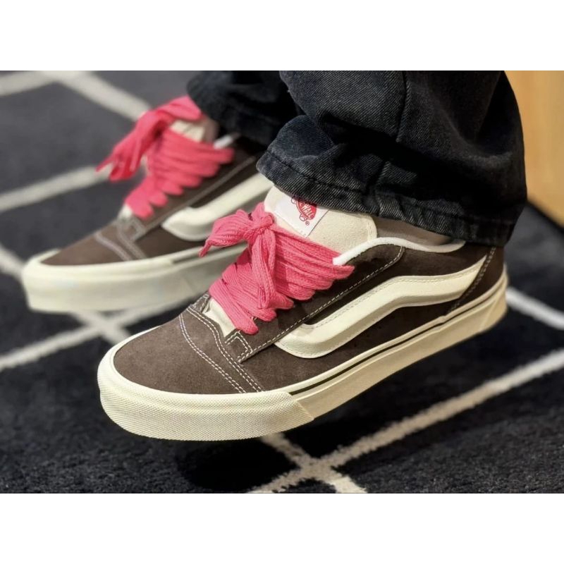 VANS KNU SKOOL RETRO BROWN PINK LACES