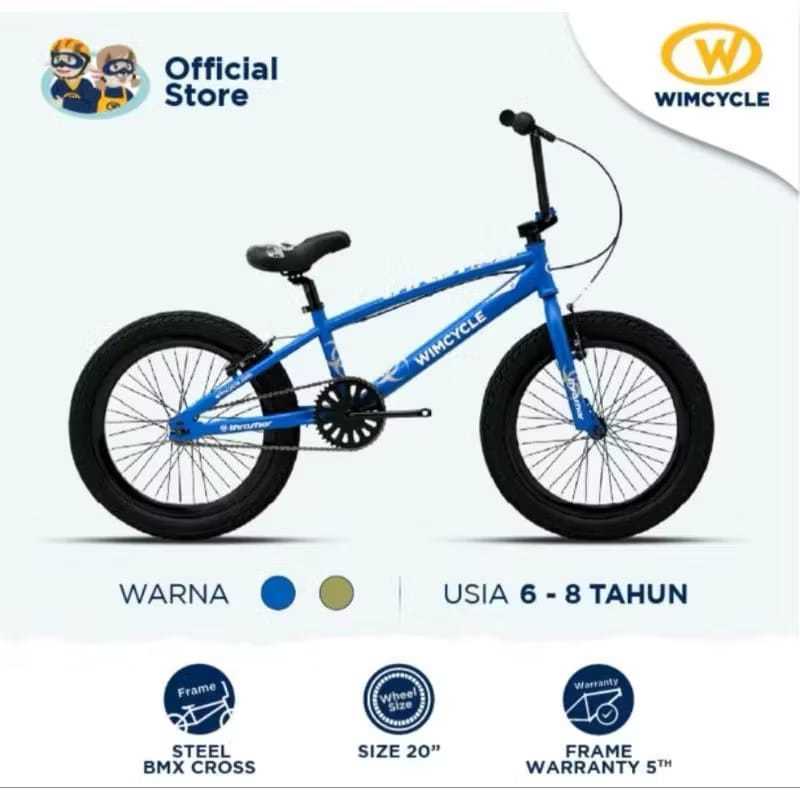SEPEDA ANAK WIMCYCLE BMX 20 INC THRASHER SEPEDA ANAK TERMURAH