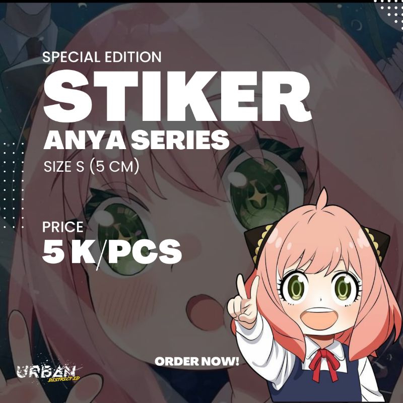 

URBAN Stiker Anya 5 CM Motor / Laptop / Mobil / Label / HP By URBAN DISTRICT ID