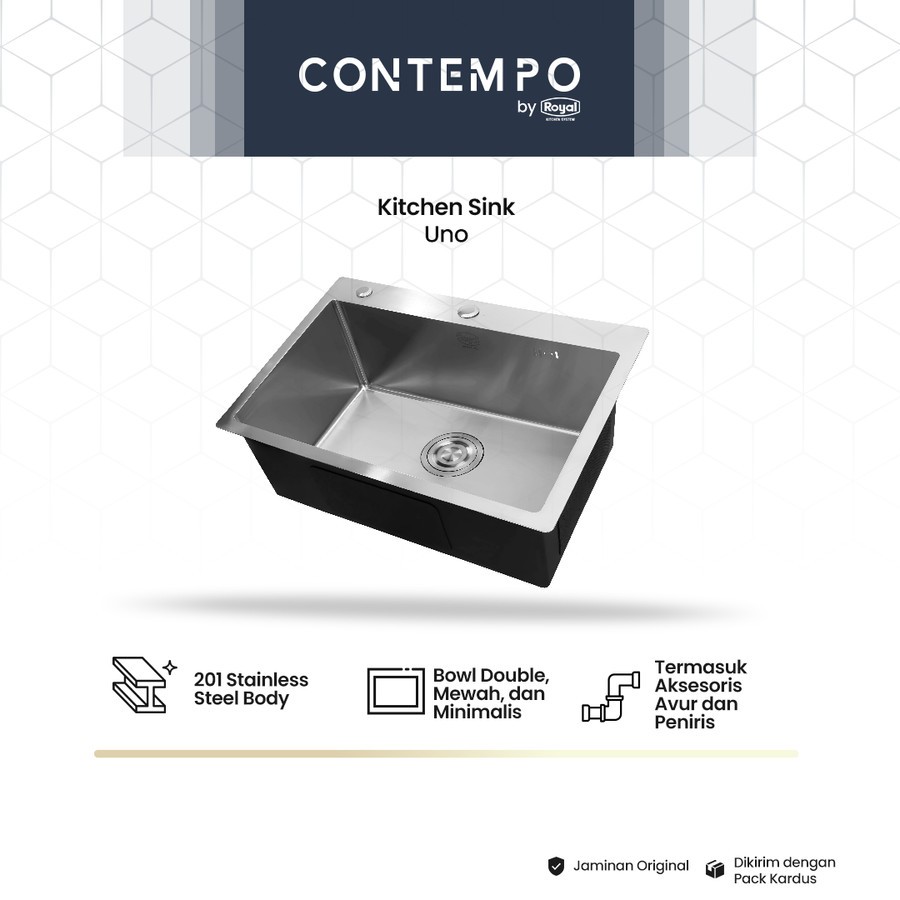 Royal Kitchen Sink Contempo Uno | Bak Cuci Piring