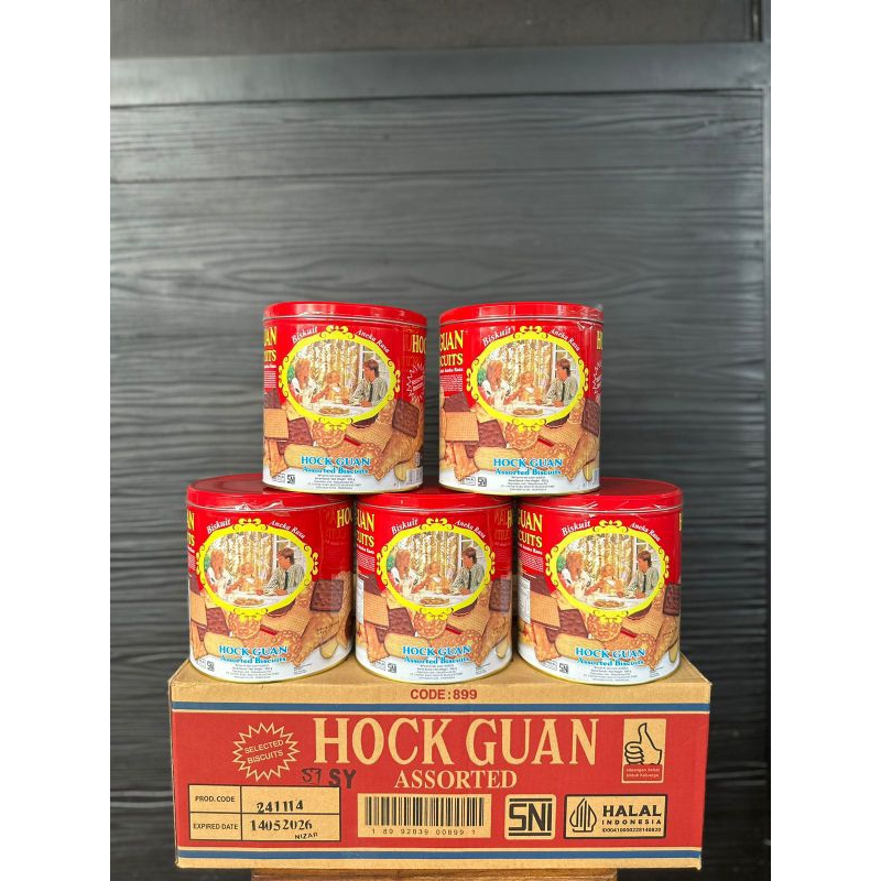 

Hock Guan biskuit aneka rasa kemasan kaleng 650gr