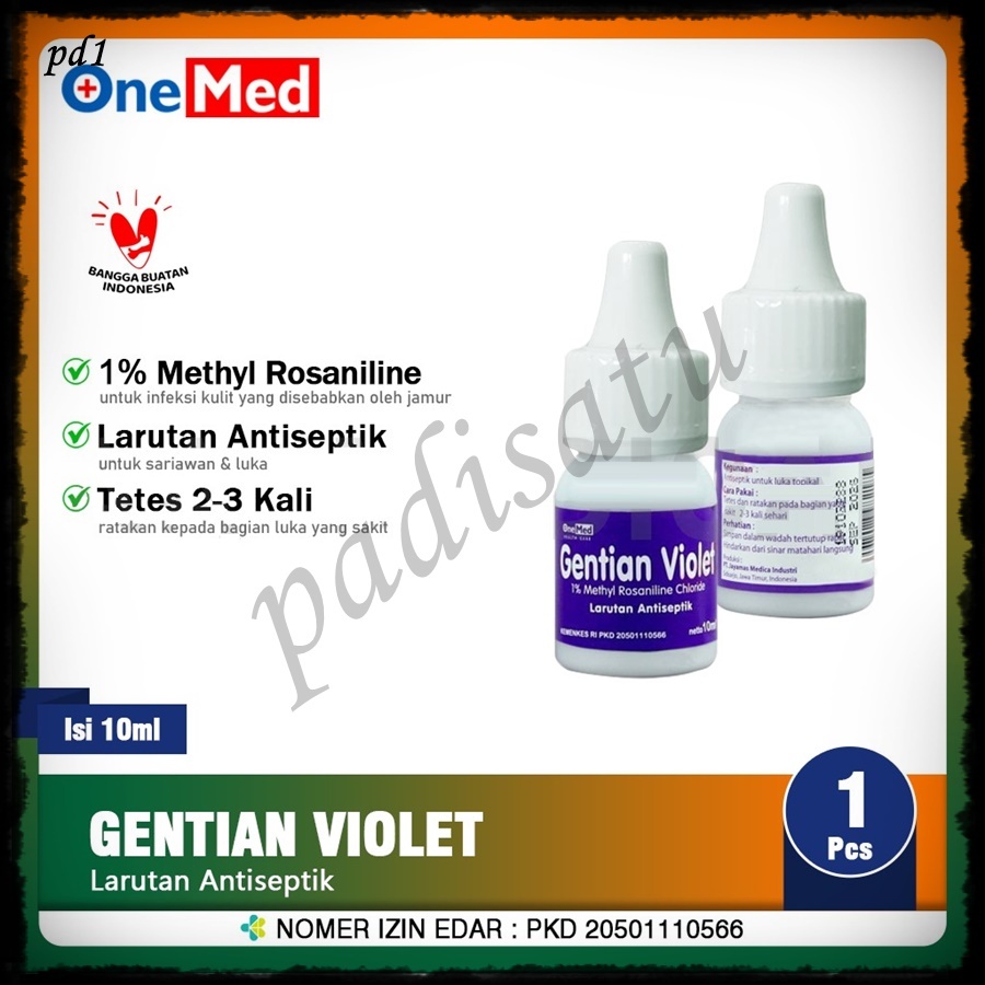Gentian Violet 10 ml Obat Mulut Sariawan Bibir Pecah Pecah