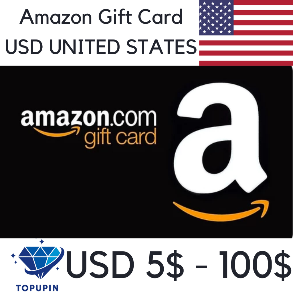 Amazon Gift Card USD 5$-100$ Instant Topupinaja