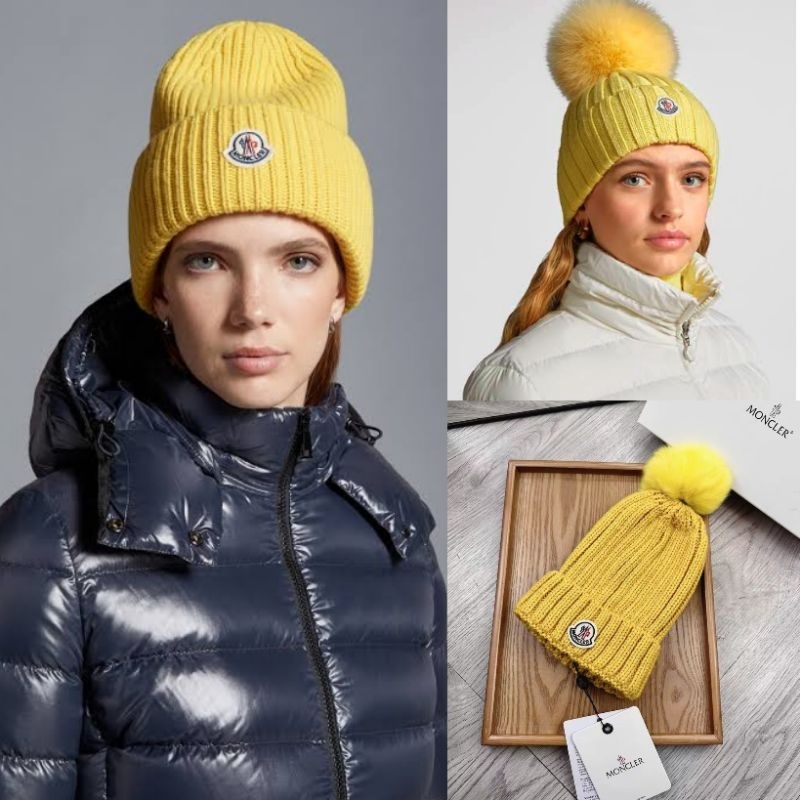 topi moncler pom2 bisa lepas