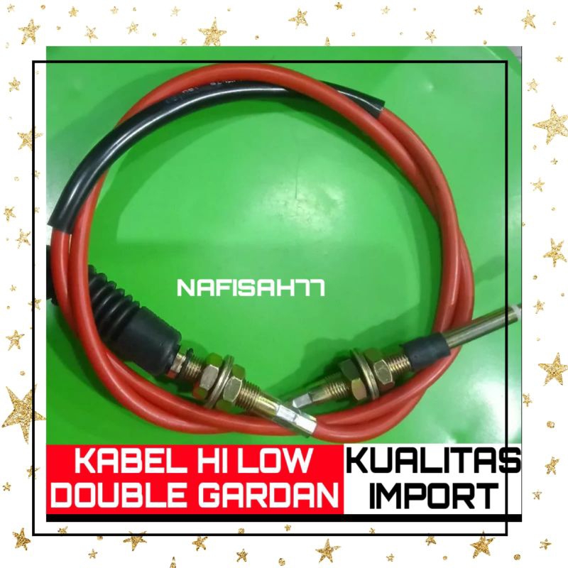 (TERMURAH) KABEL DOUBLE GARDAN VIAR 300CC KAISAR KABEL HI LOW KAISAR  VIAR 300CC KABEL DOBEL GARDAN 