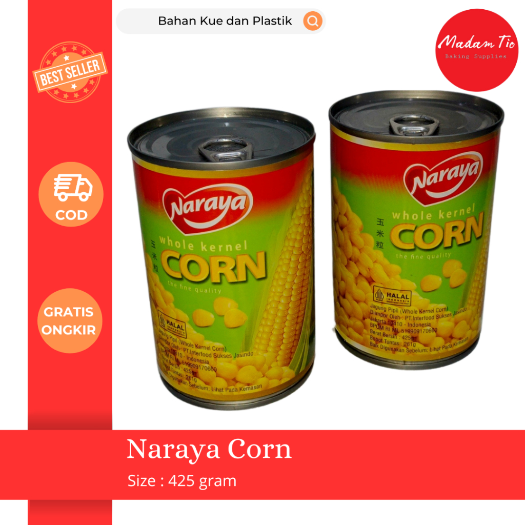

Naraya Corn 425 gram 1pcs