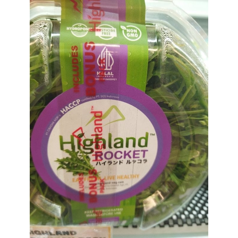 

HIGHLAND ROCKET WILD SALAD | ARAGULA SAYUR SALAD | pack
