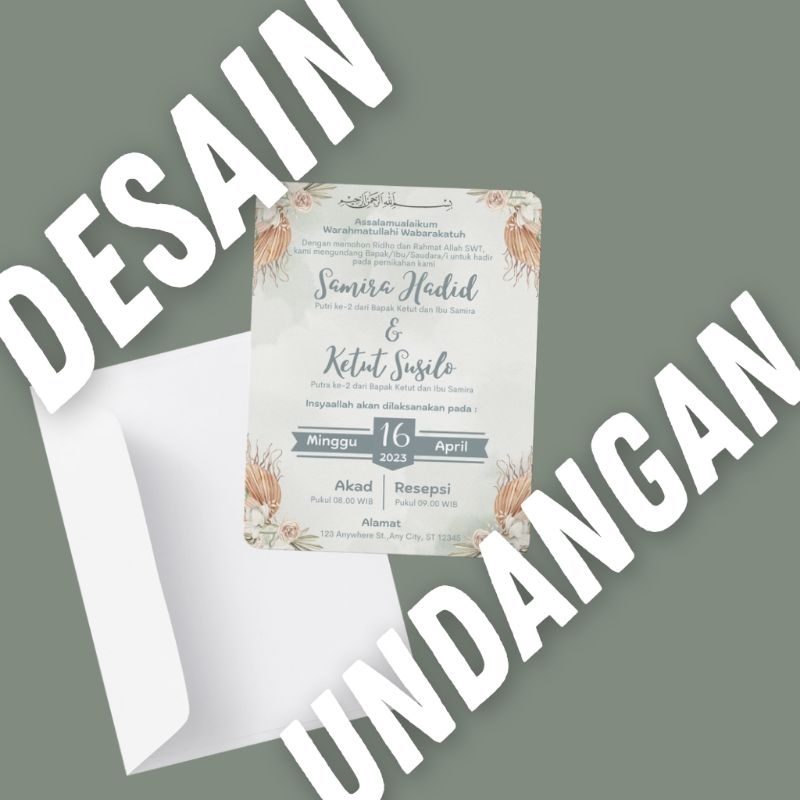 DESAIN UNDANGAN | Jasa Design Grafis | Undangan Imut Keren Lucu