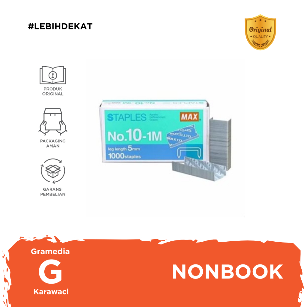 

Gramedia Karawaci - Max - Isi Staples No. 10-1M