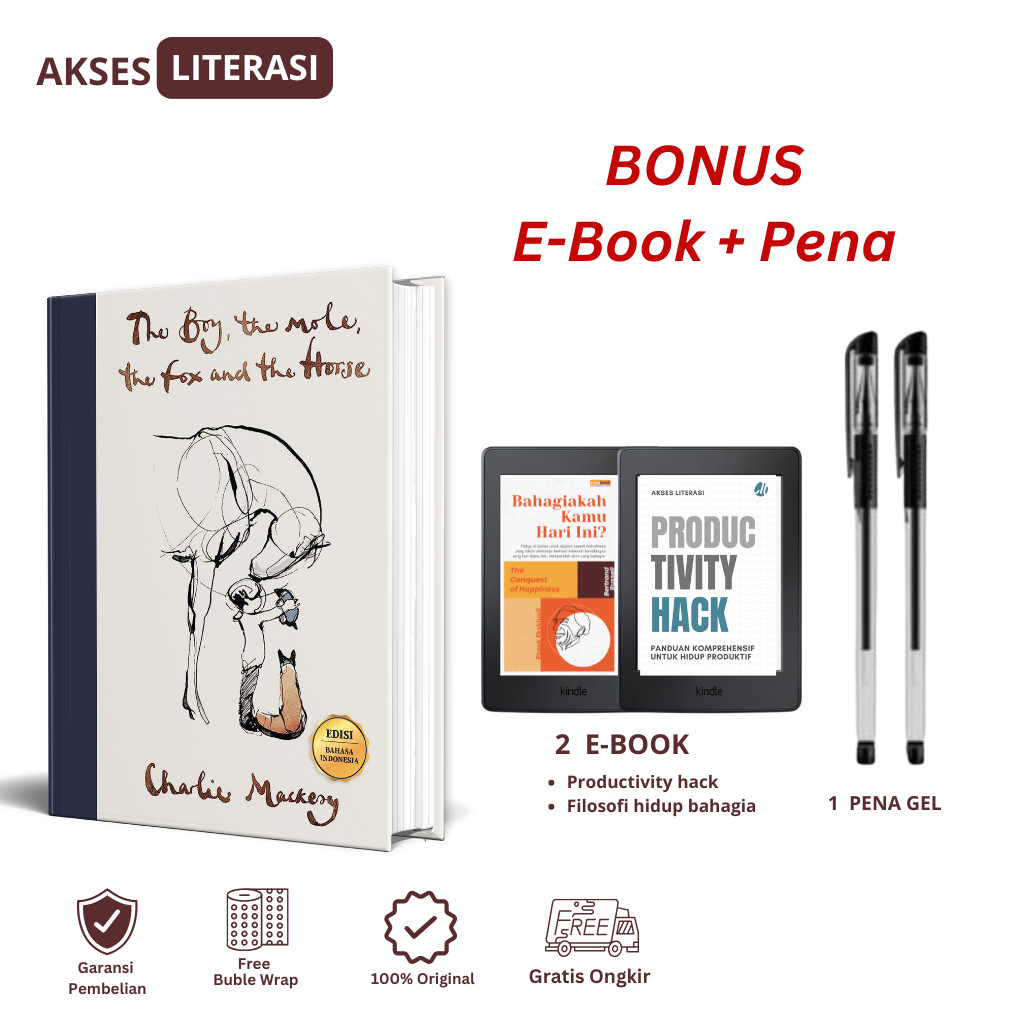 Renebook - The Boy, The Mole, The Fox, and The Horse - Bahasa Indonesia - Buku Terjemahan - Charlie 