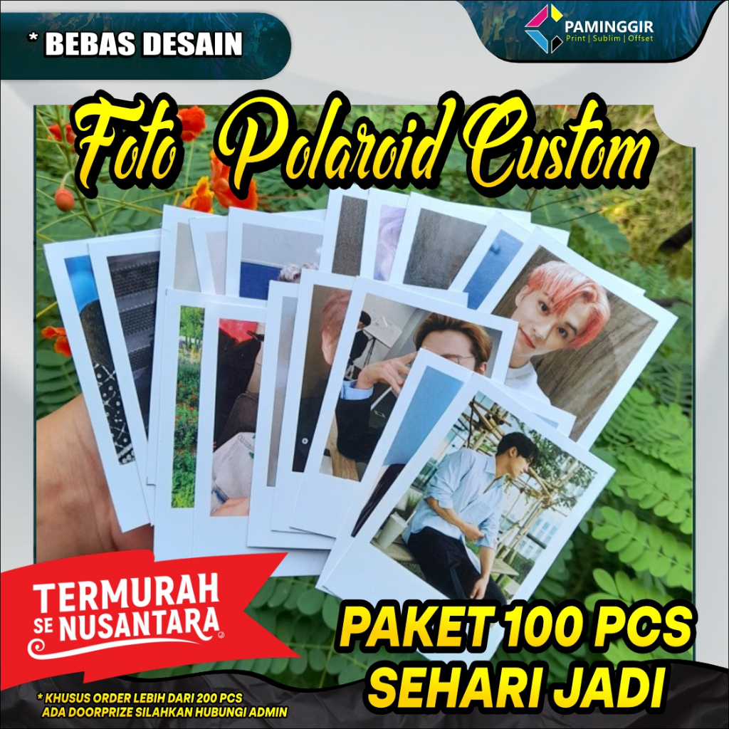 CETAK FOTO POLAROID 2R MURAH PAKET 100 PCS