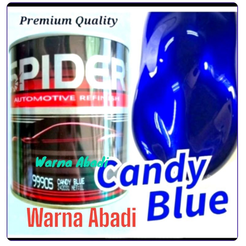 Cat Spider Candytone Blue 99905 Candy Biru /Candy Blue CAT biru Transparan Cat Biru Smoke Cat Motor 