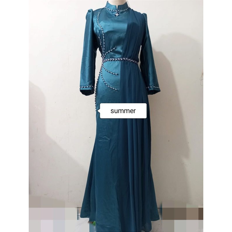 GAMIS SIPON SELENDANG BLUE EMERALD