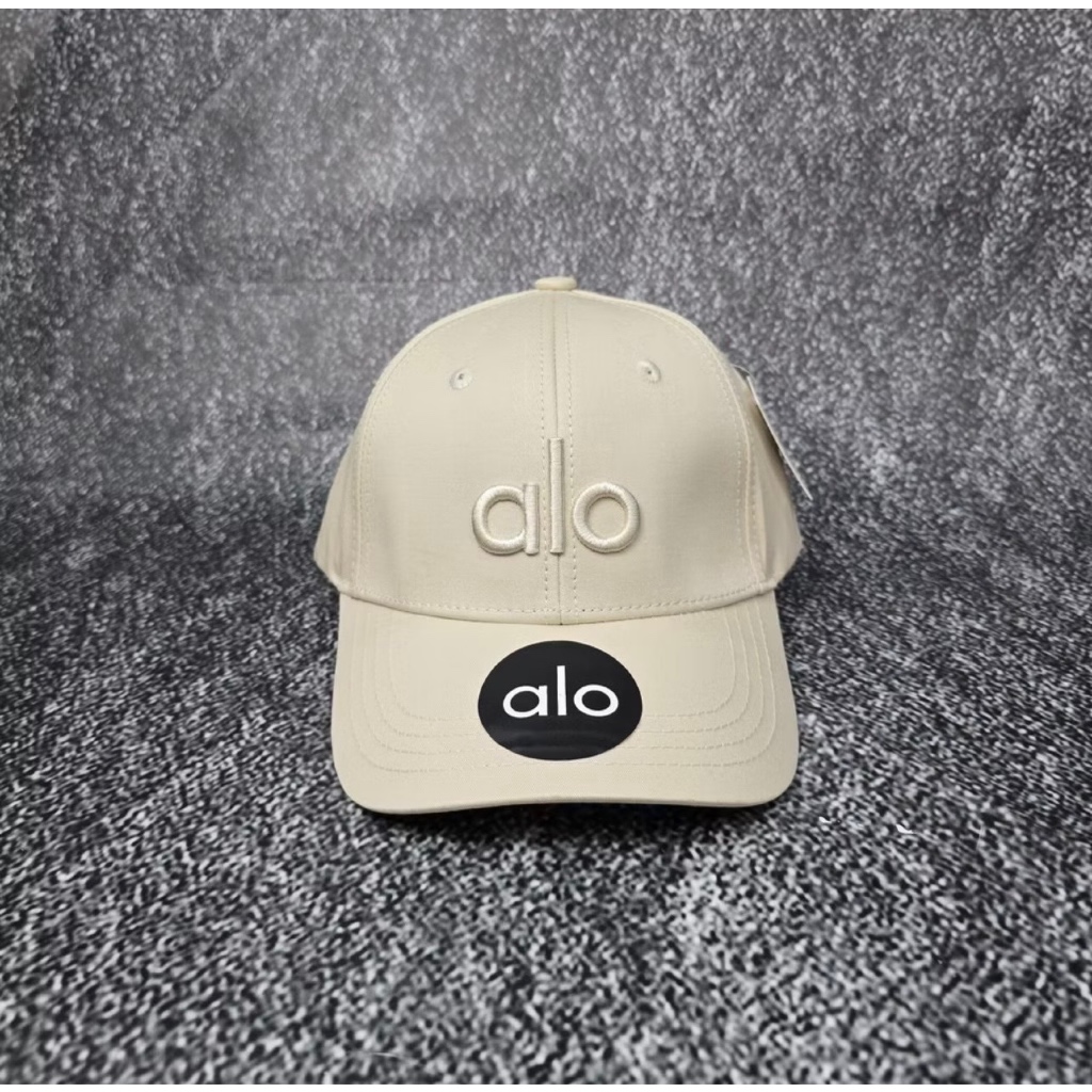 TOPI ALO YOGA BASIC CAPS ORIGINAL CREAM CAPS / TOPI BASEBALL ALO YOGA BASIC ORIGINAL CREAM CAPS