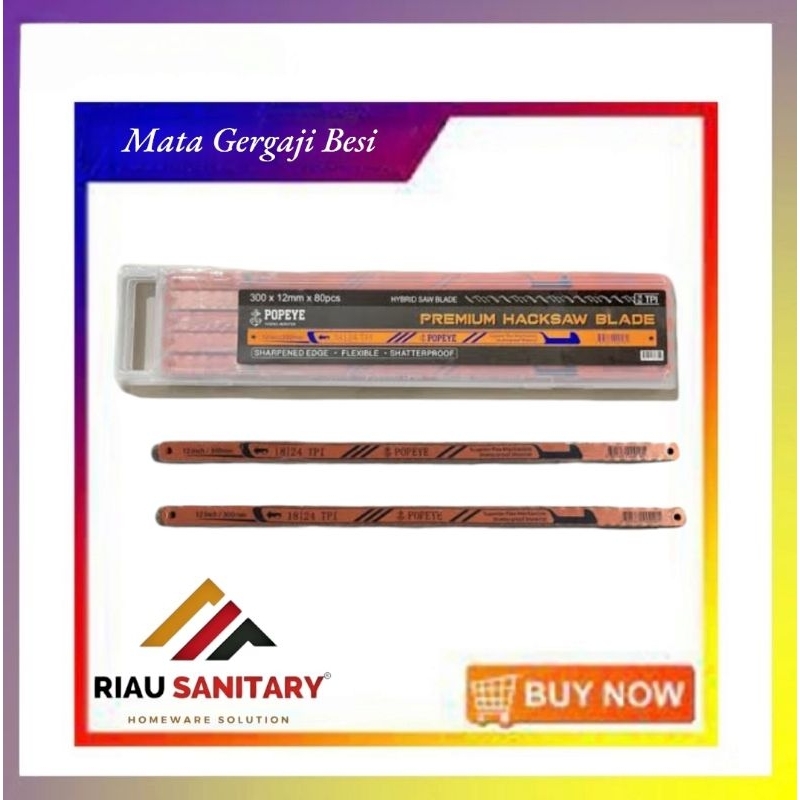 mata gergaji besi 2 mata - mata gergaji besi dobel - mata gergaji besi 1 mata (5pcs)