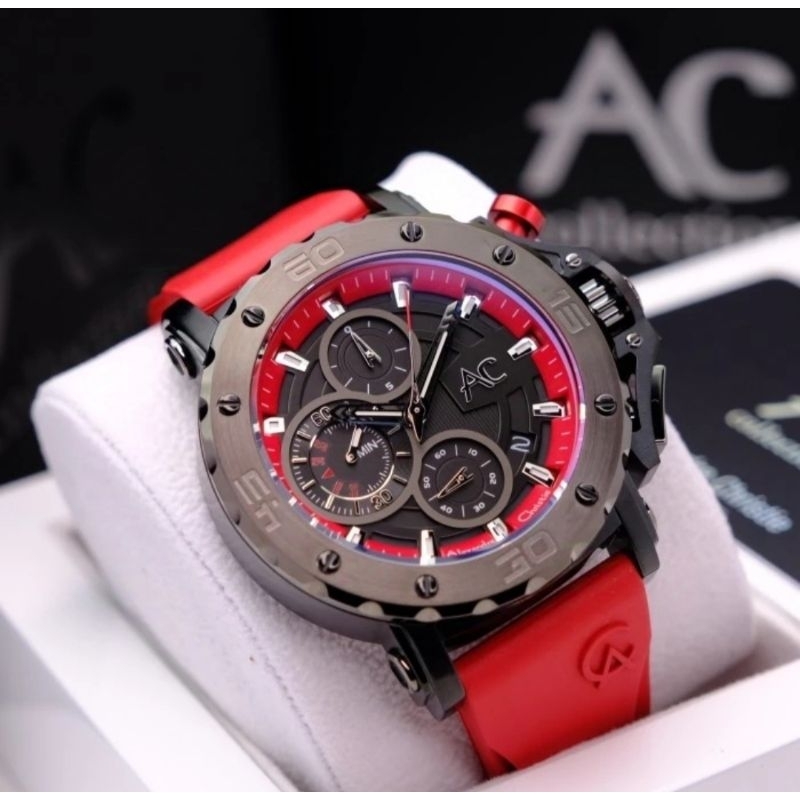 Alexandre Christie Pria Rubber Ac 9205 Original Black Red